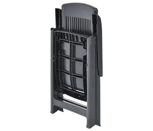 Atgāžami Dārza Krēsli, 2 Gab., Antracītpelēka Plastmasa Vidaxl