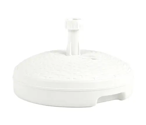 Saulessarga Pamatne, Balta, 20 L, Plastmasas Rotangpalma Vidaxl
