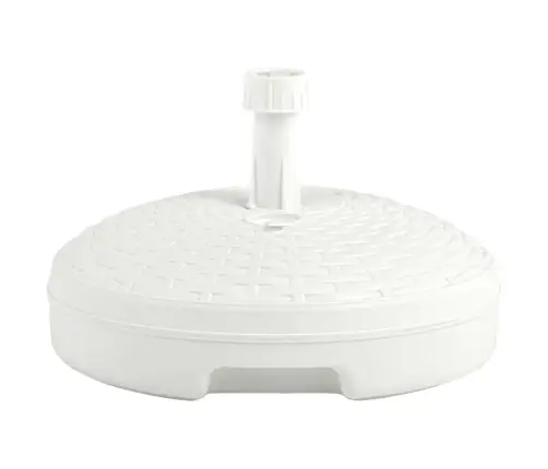 Saulessarga Pamatne, Balta, 20 L, Plastmasas Rotangpalma Vidaxl