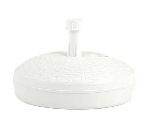 Saulessarga Pamatne, Balta, 20 L, Plastmasas Rotangpalma Vidaxl