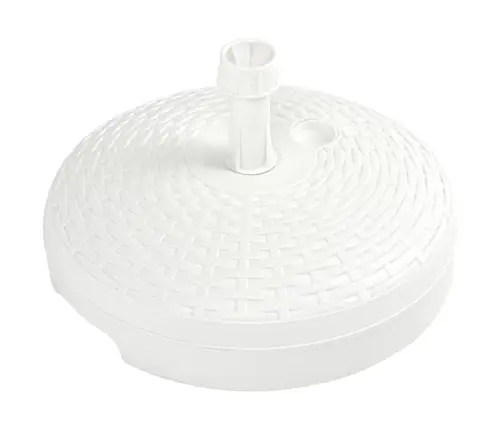 Saulessarga Pamatne, Balta, 20 L, Plastmasas Rotangpalma Vidaxl