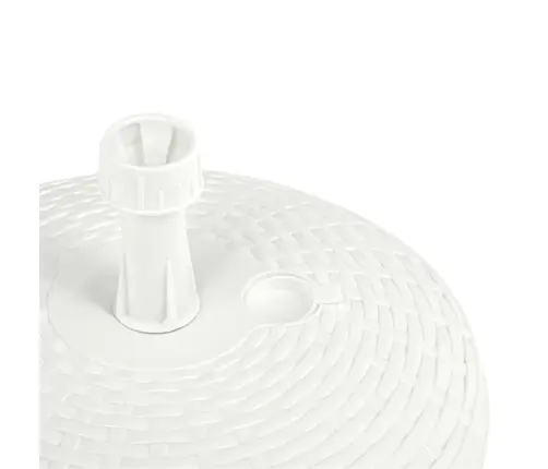 Saulessarga Pamatne, Balta, 20 L, Plastmasas Rotangpalma Vidaxl