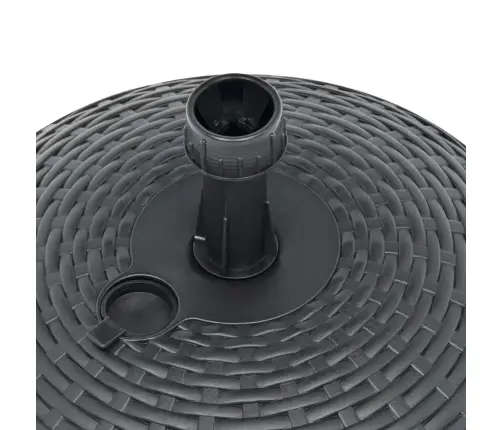 Saulessarga Pamatne, Pelēka, 20 L, Plastmasas Rotangpalma Vidaxl