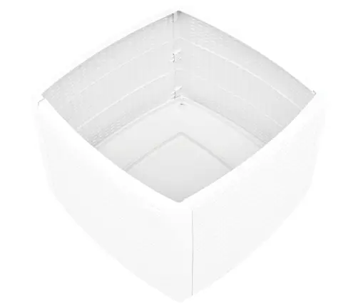 Šoninis Staliukas, Baltos Spalvos, 54X54X36,5cm Plastikas