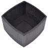 Galdiņš, 54X54X36,5 Cm, Pelēkbrūna Plastmasa Vidaxl