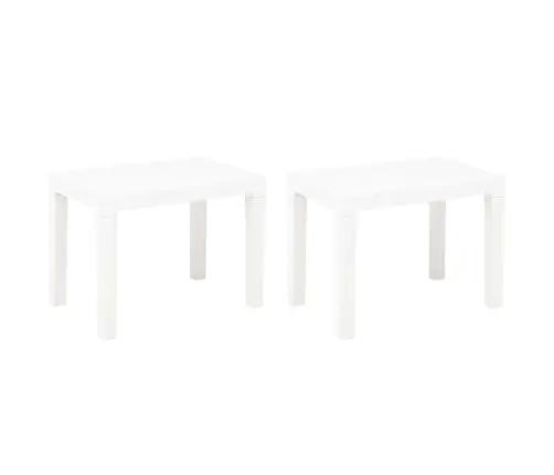 Sodo Suoliukai, 2Vnt., Baltos Spalvos, Plastikas