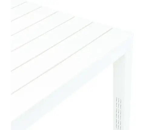 Dārza Galds, 78X78X72 Cm, Balta Plastmasa Vidaxl