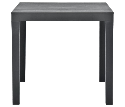 Sodo Stalas, Antracito Spalvos, 78X78X72cm Plastikas