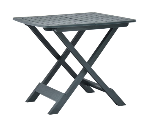 Sulankstomas Sodo Stalas, Žalios Spalvos, 79X72X70cm Plastikas