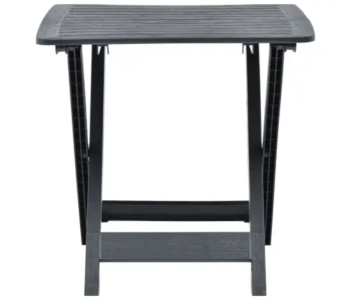 Saliekams Dārza Galds, Antracītpelēks, 79X72X70 Cm, Plastmasa Vidaxl Saliekams Dārza Galds, Antracītpelēks, 79X72X70 Cm, Plastmasa Vidaxl