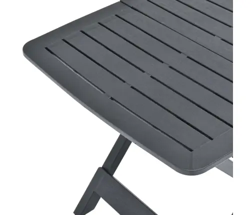 Saliekams Dārza Galds, Antracītpelēks, 79X72X70 Cm, Plastmasa Vidaxl Saliekams Dārza Galds, Antracītpelēks, 79X72X70 Cm, Plastmasa Vidaxl