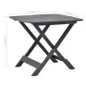 Saliekams Dārza Galds, Antracītpelēks, 79X72X70 Cm, Plastmasa Vidaxl Saliekams Dārza Galds, Antracītpelēks, 79X72X70 Cm, Plastmasa Vidaxl