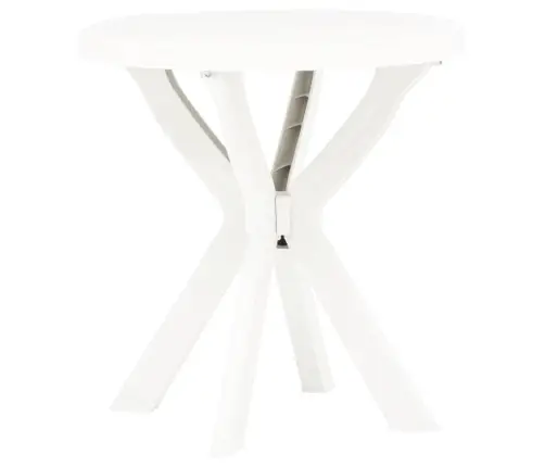 Bistroolaud, Valge Ø 70 Cm Plast