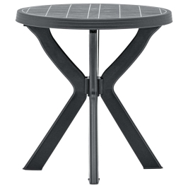 Bistro Galds, Antracītpelēks, Ø70 Cm, Plastmasa Vidaxl