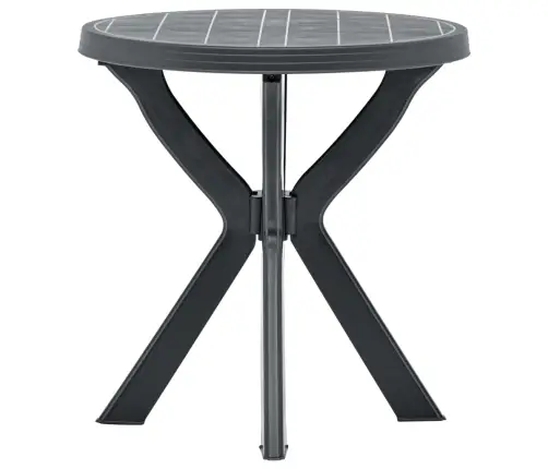 Bistro Galds, Antracītpelēks, Ø70 Cm, Plastmasa Vidaxl Bistro Galds, Antracītpelēks, Ø70 Cm, Plastmasa Vidaxl