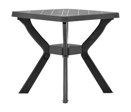 Bistro Galds, Antracītpelēks, 70X70X72 Cm, Plastmasa Vidaxl