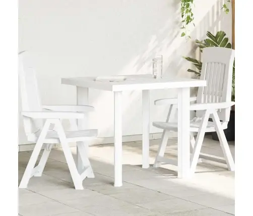 Sodo Stalas, Baltos Spalvos, 80X75X72cm Plastikas