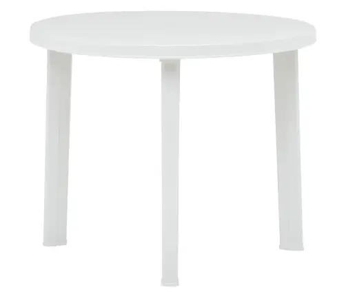 Dārza Galds, Balts, 89 Cm, Plastmasa Vidaxl