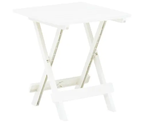 Sulankstomas Sodo Stalas, Baltos Spalvos, 45X43X50cm Plastikas