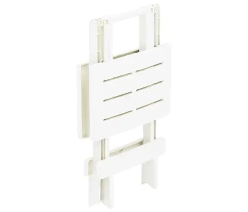 Sulankstomas Sodo Stalas, Baltos Spalvos, 45X43X50cm Plastikas