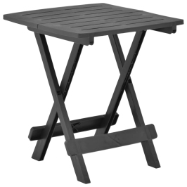 Sulankstomas Sodo Stalas, Antracito, 45X43X50cm Plastikas