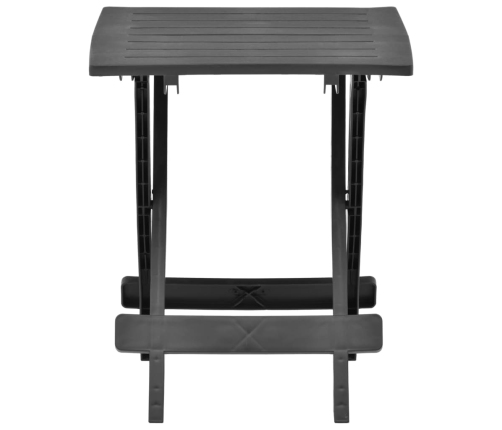 Sulankstomas Sodo Stalas, Antracito, 45X43X50cm Plastikas