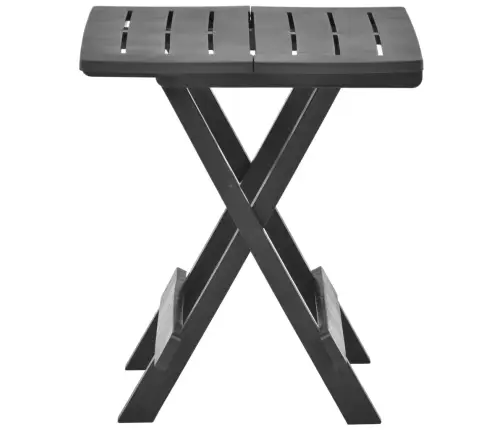 Saliekams Dārza Galds, Antracītpelēks, 45X43X50 Cm, Plastmasa  Vidaxl