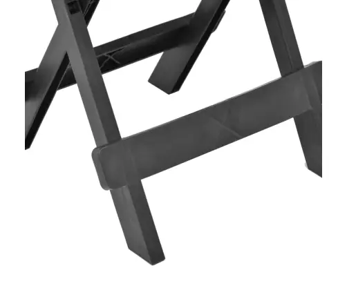 Saliekams Dārza Galds, Antracītpelēks, 45X43X50 Cm, Plastmasa  Vidaxl