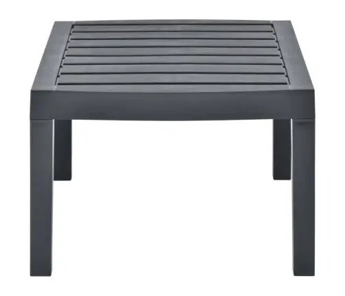Dārza Galds, Antracītpelēks, 78X55X38 Cm, Plastmasa Vidaxl