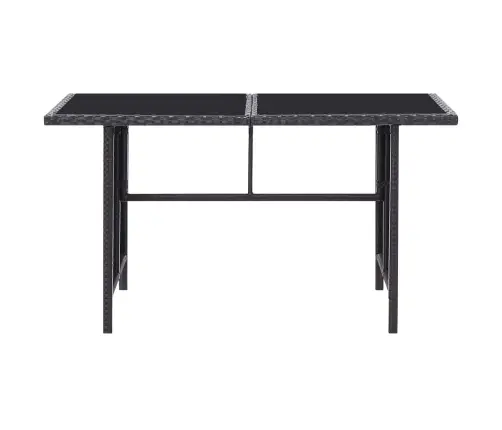 6-Daļīgs Dārza Atpūtas Mēbeļu Komplekts Ar Matračiem, Pe, Melns Vidaxl