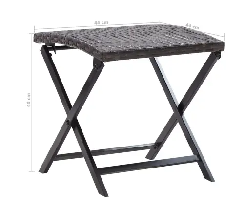 Sulankstoma Taburetė, Rudos Spalvos, Poliratanas