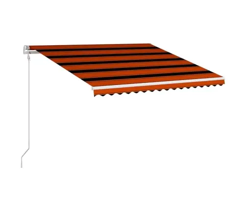 Automaatselt Sissetõmmatav Varikatus 400X300 cm Oranž Ja Pruun