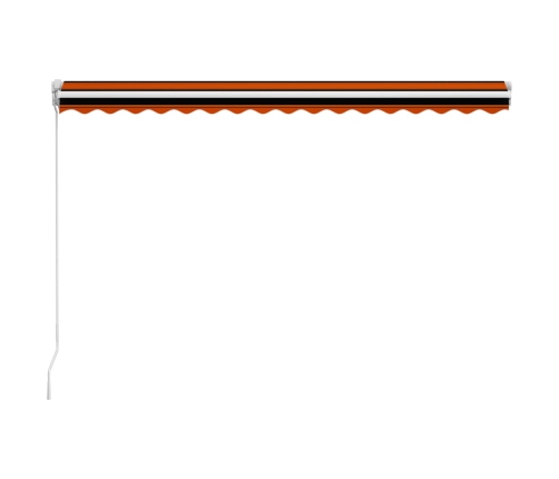 Izvelkama Markīze, Oranža Ar Brūnu, 400X300 Cm, Manuāla Vidaxl