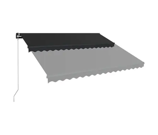 Rankiniu Būdu Ištraukiama Markizė Su Led, Antracito, 450X300Cm