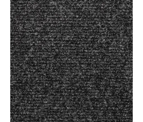 Kāpņu Paklājiņi, Pašlīmējoši, 15 Gab., 65X21X4 Cm, Pelēki, Taisnstūrveida Mala Vidaxl