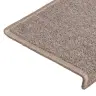 Laiptų Kilimėliai, 15 Vnt., 65X21X4 cm Šviesiai Rudi, Stačiakampiai Kraštai Laiptų Kilimėliai, 15 Vnt., 65X21X4 cm Šviesiai Rudi, Stačiakampiai Kraštai