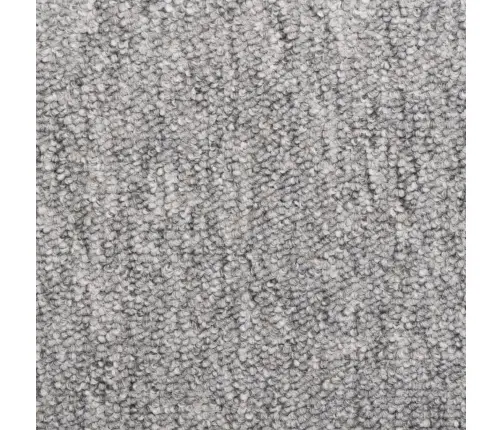 Kāpņu Paklājiņi, 15 Gab., 65X21X4 Cm, Gaiši Pelēki, Taisnstūrveida Mala Vidaxl