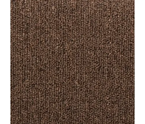 Laiptų Kilimėliai, 15 Vnt., 65X21X4 cm Rudi, Stačiakampiai Kraštai