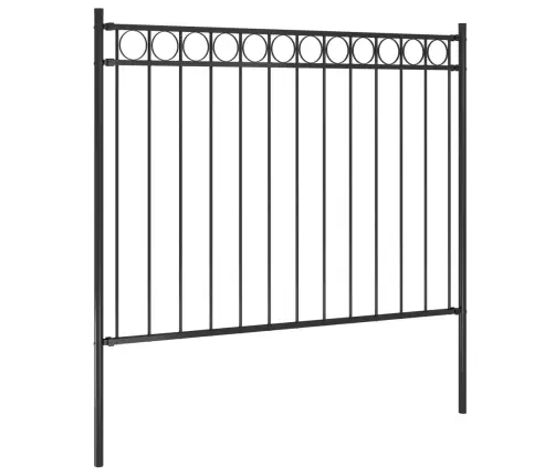 Dārza Žogs, Tērauds, 1,81X1,2 M, Melns Vidaxl Dārza Žogs, Tērauds, 1,81X1,2 M, Melns Vidaxl