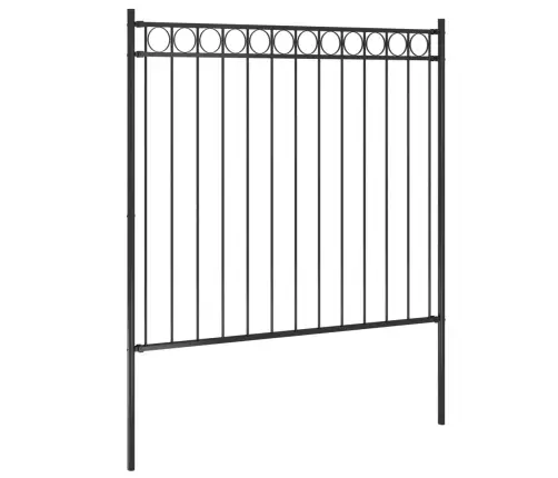 Dārza Žogs, Tērauds, 1,81X1,5 M, Melns Vidaxl