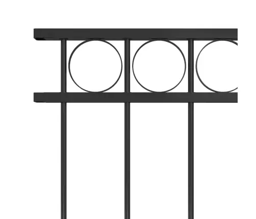 Žoga Panelis, Tērauds, 1,7X1 M, Melns Vidaxl