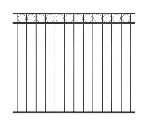 Žoga Panelis, Tērauds, 1,7X1,5 M, Melns Vidaxl