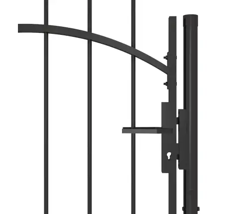 Sodo Vartai, Juodos Spalvos, 1X2,2M, Plienas