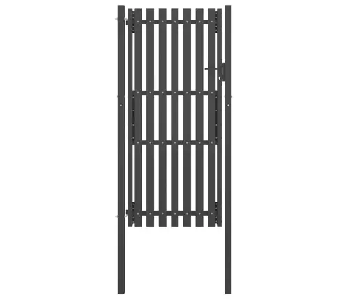 Žoga Vārti, 1X2,5 M, Tērauds, Antracītpelēki Vidaxl