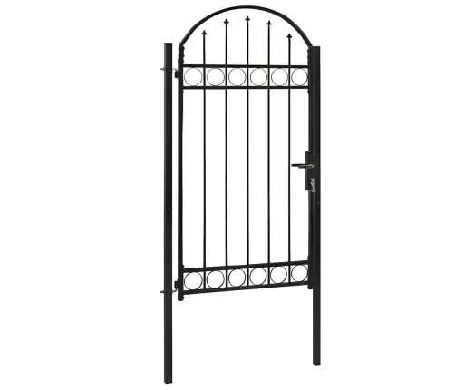 Žoga Vārti Ar Arkveida Formu, Tērauds, 100X250 Cm, Melni Vidaxl