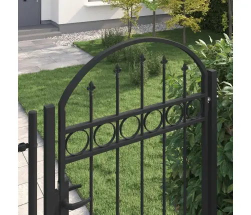 Žoga Vārti Ar Arkveida Formu, Tērauds, 100X250 Cm, Melni Vidaxl