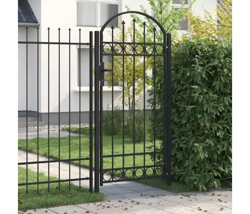 Žoga Vārti Ar Arkveida Formu, Tērauds, 100X250 Cm, Melni Vidaxl