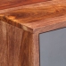 Kumode, Pelēka, 120X30X55 Cm, Masīvkoks Vidaxl