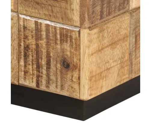 Kohvilauad 2 Tk, Kuubikudisainiga, Töötlemata Mangopuit