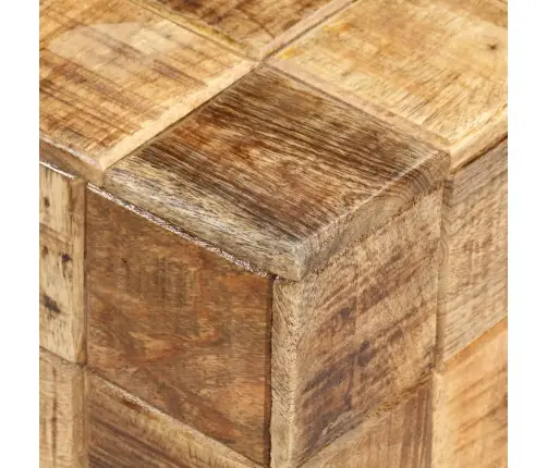 Kohvilauad 2 Tk, Kuubikudisainiga, Töötlemata Mangopuit